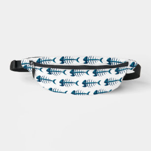 Sacs Banane Motif Blue Fish Bones