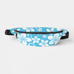 SACS BANANE MOTIF BLUE HAWAII EN BLEU