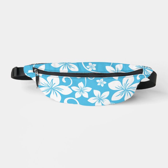 SACS BANANE MOTIF BLUE HAWAII EN BLEU (Recto)