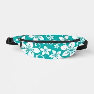 SACS BANANE MOTIF BLUE HAWAII EN TURQUOISE