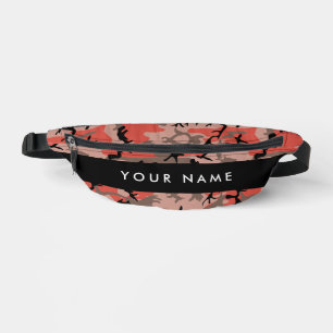 Sacs Banane Motif camouflage rouge et marron Personnalisez vot