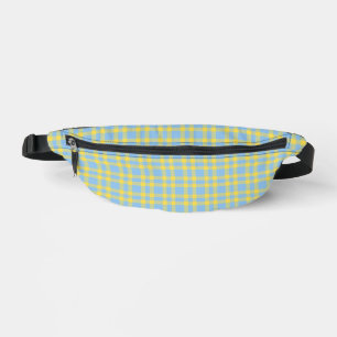 Sacs Banane Motif carreaux bleu jaune