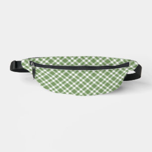 Sacs Banane Motif carreaux vert blanc