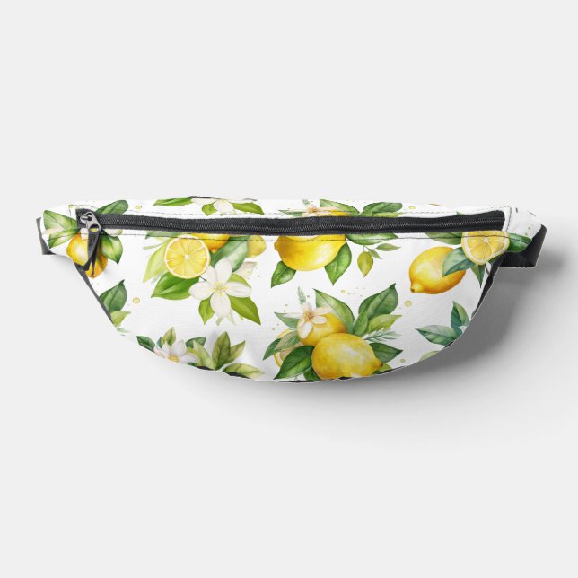 Sacs Banane Motif citron, Fleurs de citron, Feuilles, Citrus (Poser)