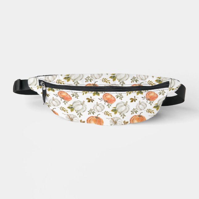 Sacs Banane Motif Citrouille d'aquarelle d'automne (Recto)