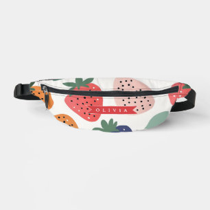 Sacs Banane Motif Coloré Personnalisé de Fraise d'Été