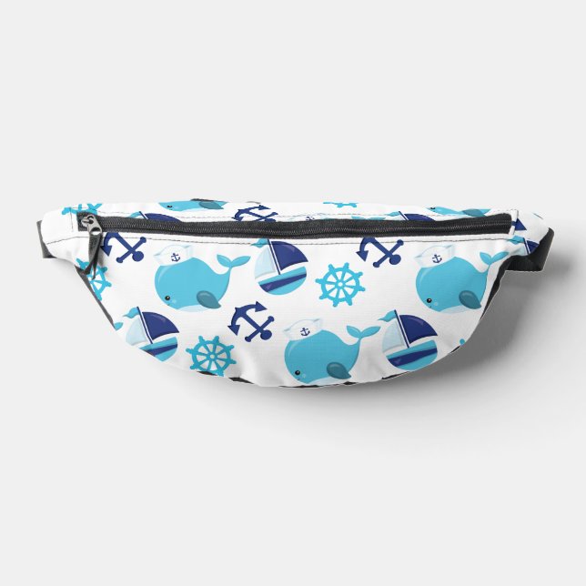 Sacs Banane Motif De Baleines, Beaux Baleines, Baleines Bleues (Poser)