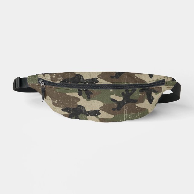 Sacs Banane Motif de camouflage militaire rétro (Recto)