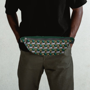 Sacs Banane Motif de canard de Mallard à tête verte