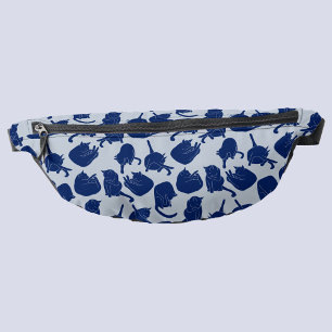 Sacs Banane Motif de chat bleu