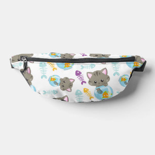 Sacs Banane Motif De Chats, Chats Mignons, Chatons, Poisson