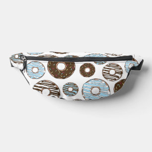 Sacs Banane Motif De Donuts, Donuts Bleus, Donuts Brown