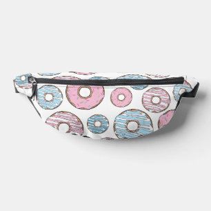 Sacs Banane Motif De Donuts, Donuts Roses, Donuts Bleus