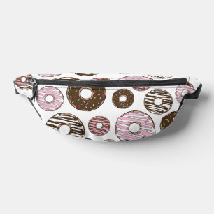 Sacs Banane Motif De Donuts, Donuts Roses, Donuts Brown