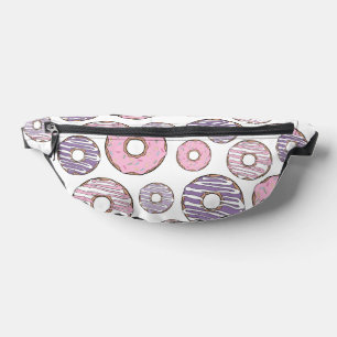 Sacs Banane Motif De Donuts, Donuts Roses, Donuts Violets