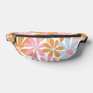 Sacs Banane Motif de fleur de marguerite pastel rétro