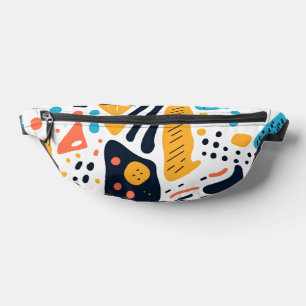 Sacs Banane Motif de formes organiques de style Memphis abstra