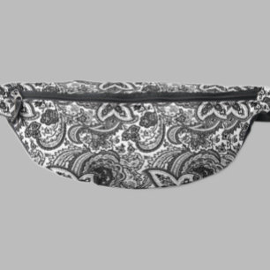 Sacs Banane Motif de paisley noir