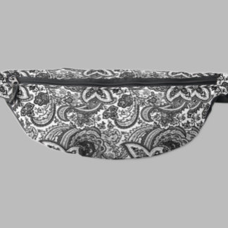 Sacs Banane Motif de paisley noir
