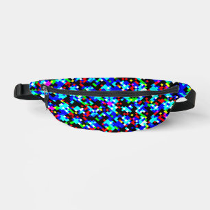 Sacs Banane Motif de pixels Abstrait multicolore