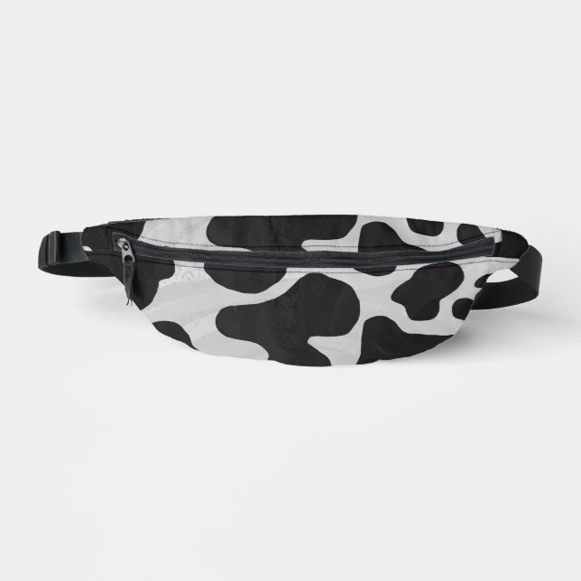 Sacs Banane Motif de vache noir et blanc (Recto)