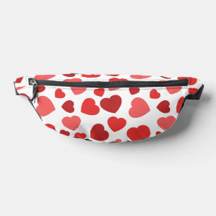 Sacs Banane Motif Des Coeurs, Coeurs Rouges, Motif Des Coeurs