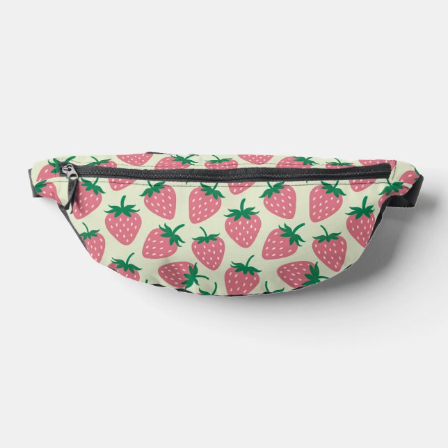 Sacs Banane Motif d'été fraise rose (Poser)