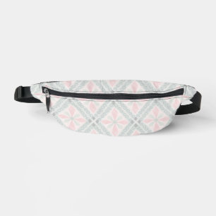 Sacs Banane Motif diamant pastel vert et rose