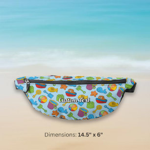 Sacs Banane Motif d'icônes de jouets de plage