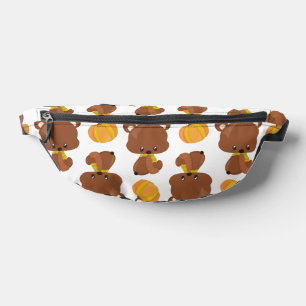 Sacs Banane Motif D'Ours, Ours Mignons, Automne, Citrouille