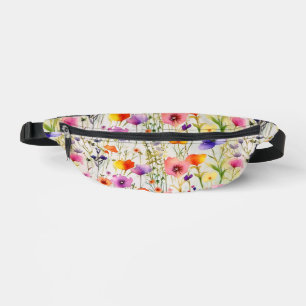 Sacs Banane Motif fleur sauvage chic aquarelle