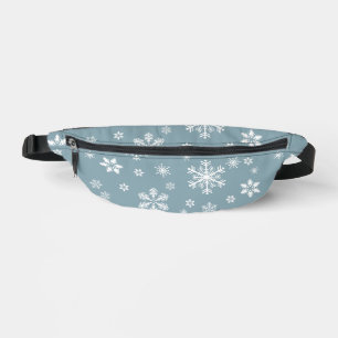 Sacs Banane Motif Flocon de Neige, Flocons de Neige Blancs, Ne