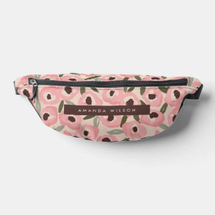 Sacs Banane Motif floral audacieux et encré Botanique dessin