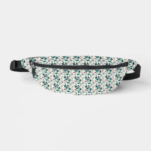 Sacs Banane Motif floral botanique sarcelle marine