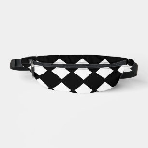 Sacs Banane Motif géométrique diamant noir et blanc   Moderne