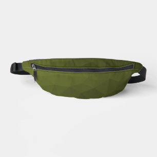 Sacs Banane Motif géométrique en maillage vert foncé de l'armé