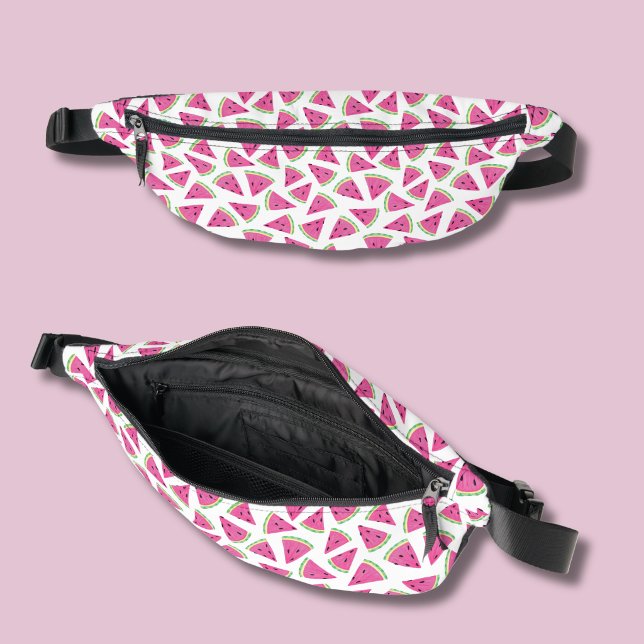 Sacs Banane Motif Pastèque Rose (Watermelon pattern fanny pack)