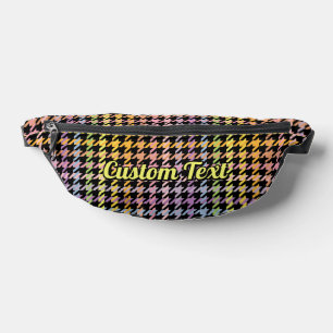 Sacs Banane Motif Rainbow Houndstooth