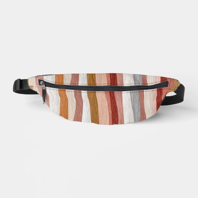 Sacs Banane Motif rayures aquarelle Boho (Recto)