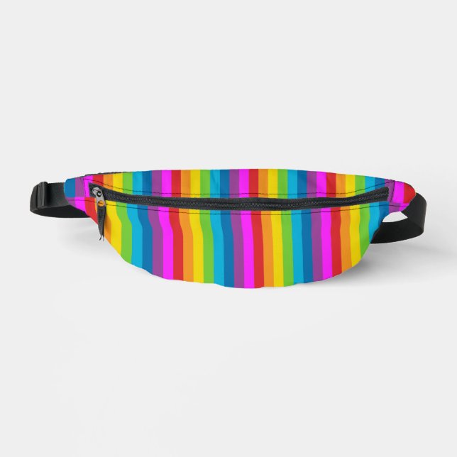 Sacs Banane Motif Rayures Arc-en-ciel (Recto)
