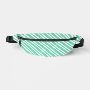 Sacs Banane Motif rayures blanches Aquamarine