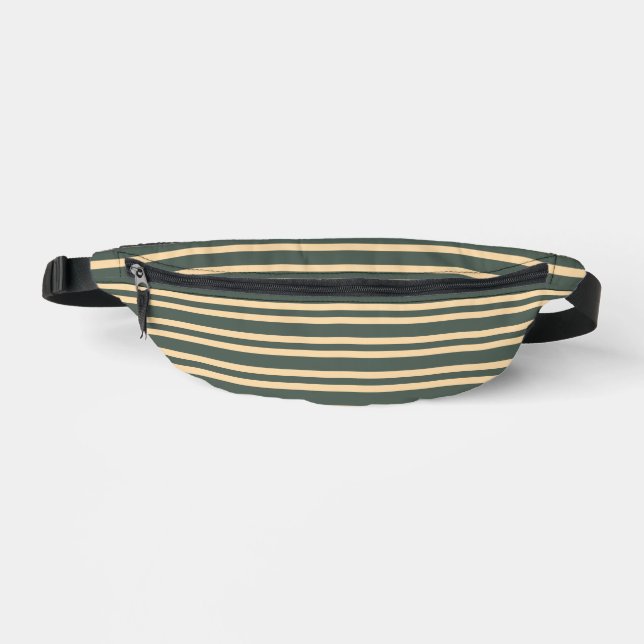 Sacs Banane Motif rayures vert jaune (Recto)