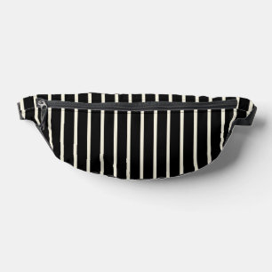 Sacs Banane Motif rayures verticales noir et blanc classique