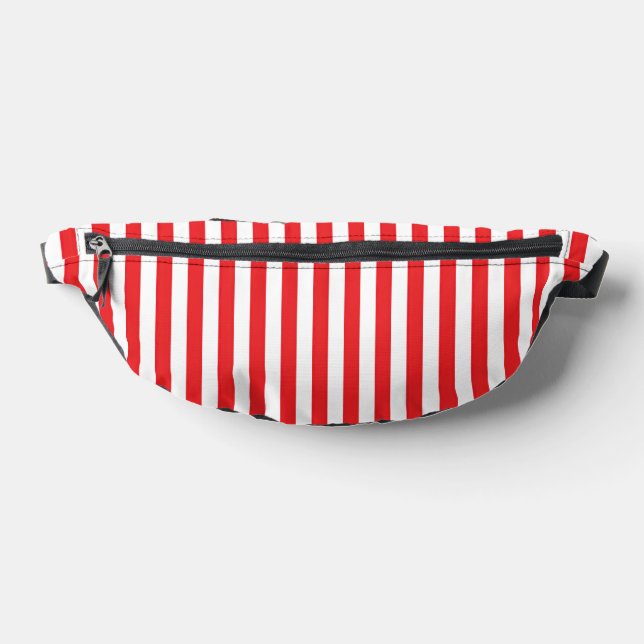 Sacs Banane Motif rayures verticales rouges et blanches classi (Poser)