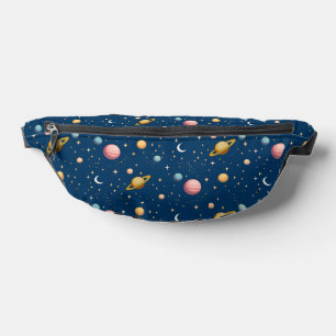 Sacs Banane Motif Rétro Planètes et Étoiles