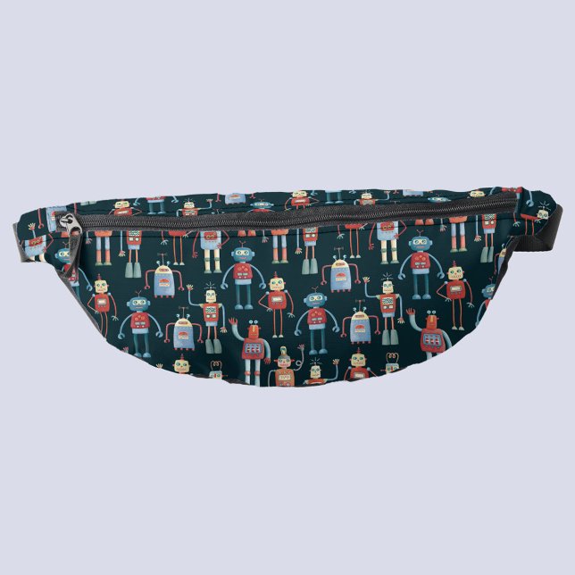 Sacs Banane Motif robotique rétro (Retro robot fun fanny pack)