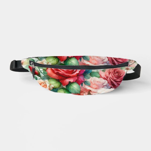 Sacs Banane Motif Rose Fantaisiste (Recto)