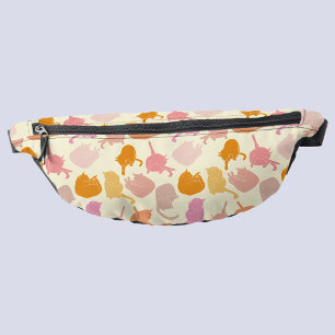 Sacs Banane Motif rose orange Peach Chat