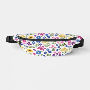 Sacs Banane Motif sans couture de fleurs sauvages minimaliste