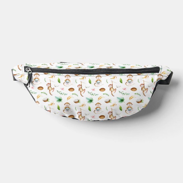 Sacs Banane Motif Singes Drôles Aquarelle (Poser)